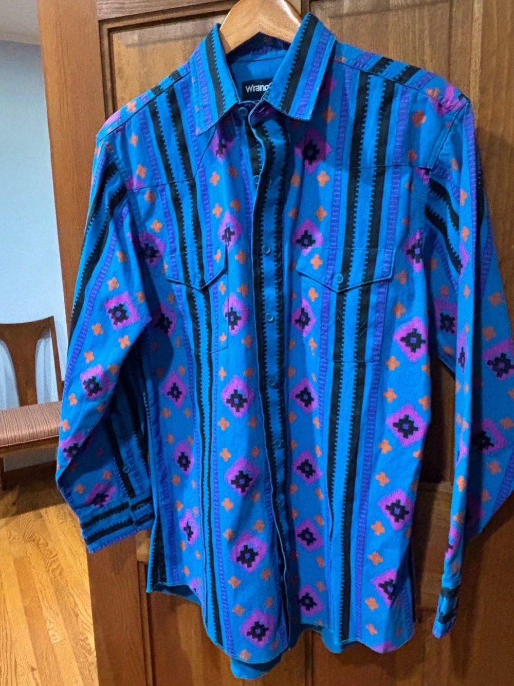 Vintage 90’s WRANGLER AZTEC BRUSHPOPPER Western Shirt